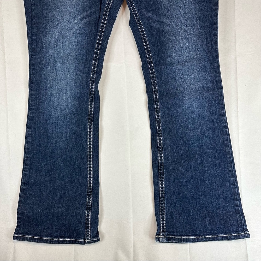 Dark Wash Women's Bootcut Jeans - Blue - Picture 3 of 15